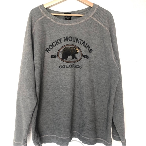 Ouray Sportswear Other - Rocky Mountains Colorado Long Sleeve Thermal Shirt